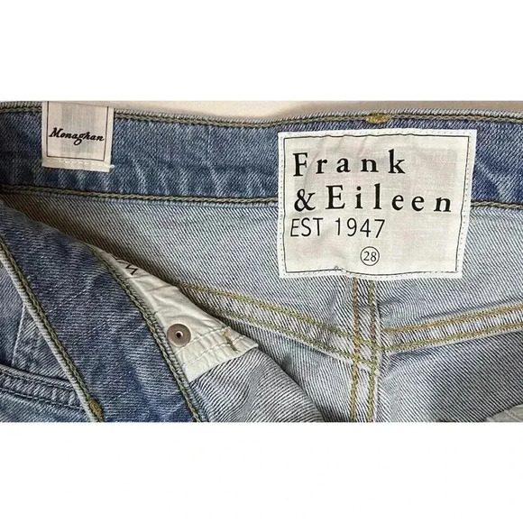 Frank & Eileen Monaghan Jeans High Rise Button Fly Raw Hem Womens Size 28 - Picture 6 of 12